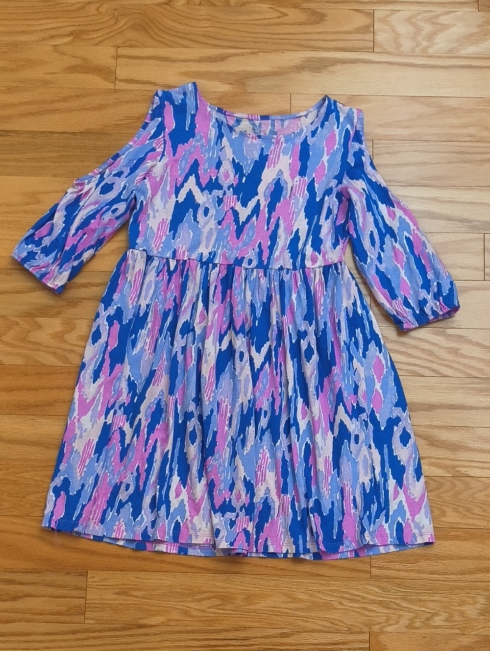 Lilly Pulitzer Long Sleeve Cold-Shoulder Dress L EUC